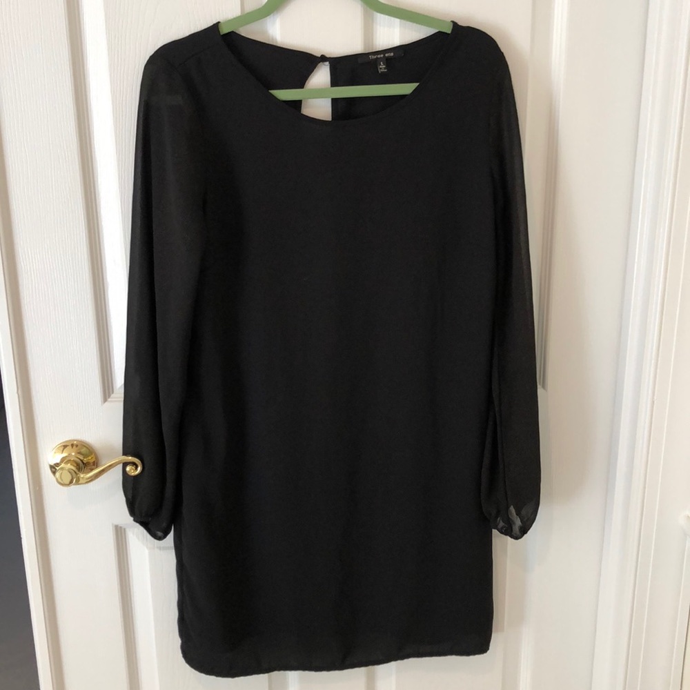 Nice black dress shear sleeves